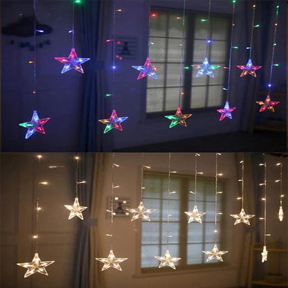 LumieresFestives - Star and Moon Shaped Garland