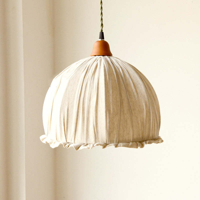 EcoLume - Scandinavische LED Hanglamp in Beige Stof