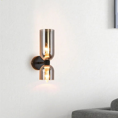 Dubbellaagse Glazen Wandlamp - Elegante Verlichting voor Jouw Ruimte