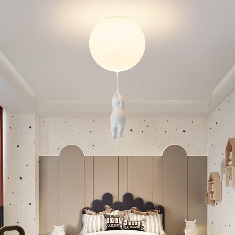 SkyDream - Children's Hanging Lamp with Bear and Balloon 