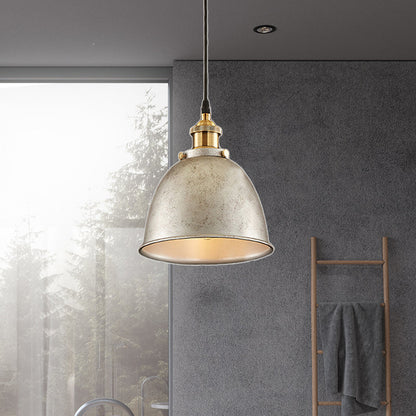 DomeLight - Wrought Iron Pendant Lamp with Atmospheric Appearance