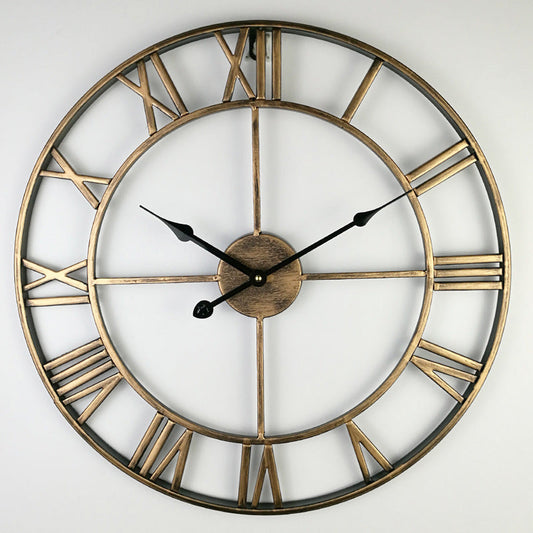 VintageGlim - Large Vintage Iron Wall Clock