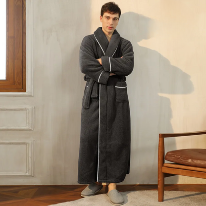 FleeceComfort – Flannel winter bathrobe 