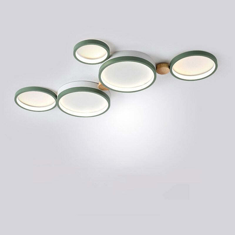 ChicLumineux - Ceiling Lamp in White and Gray Metal 