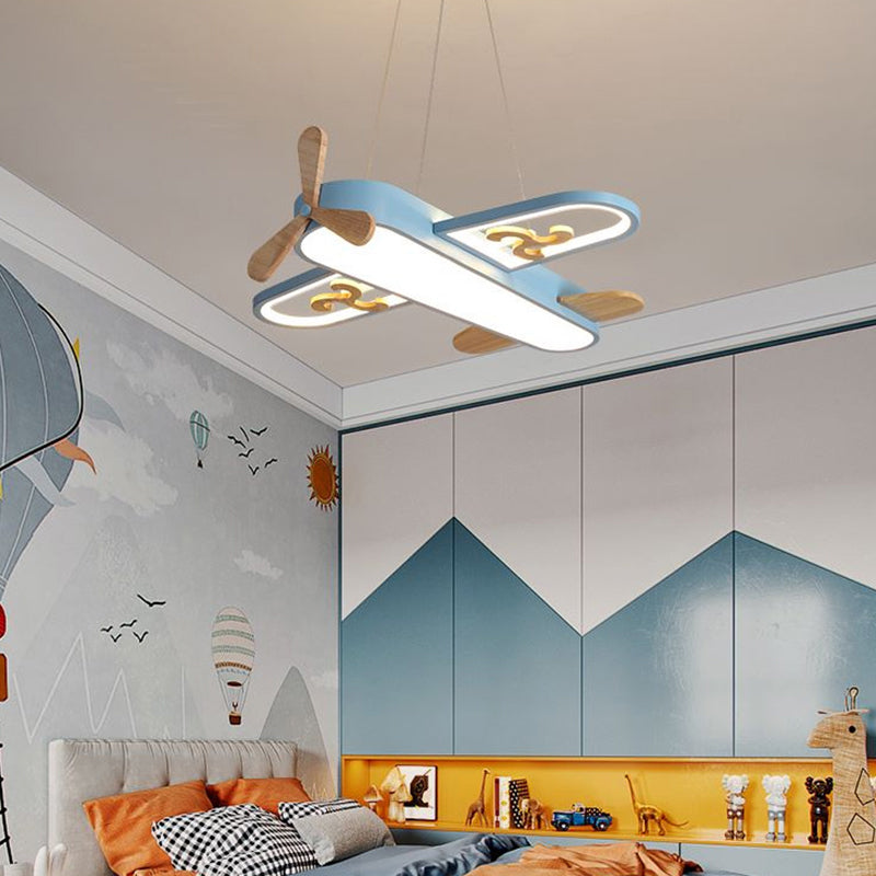 Vliegtuigvormige LED Hanglamp voor de Kinderkamer