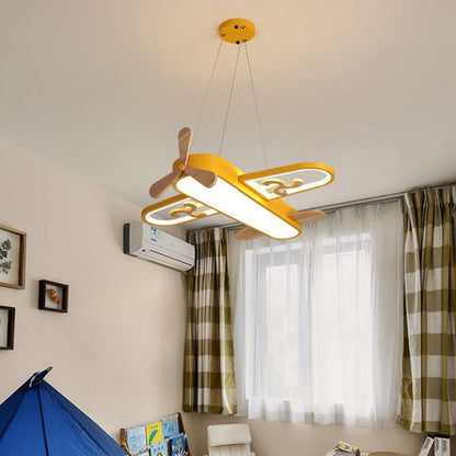 Vliegtuigvormige LED Hanglamp voor de Kinderkamer