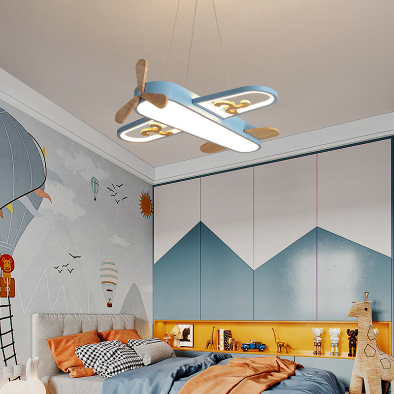 FlyLight – LED Hanging Lamp Airplane for Children's Room 