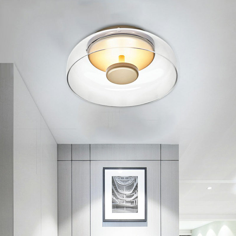 CrystalShine – Elegant LED glass ceiling lamp