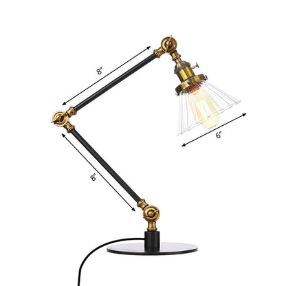 LumiClear - Kegele Clear Glass Table Lamp Elegabel 