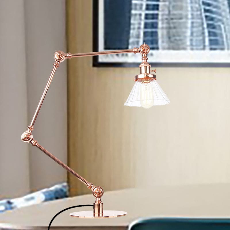 LumiClear - Kegele Clear Glass Table Lamp Elegabel 