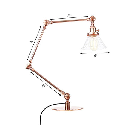 LumiClear - Kegele Clear Glass Table Lamp Elegabel 