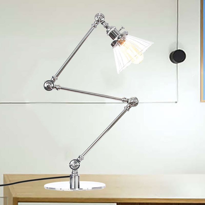 LumiClear - Kegele Clear Glass Table Lamp Elegabel 