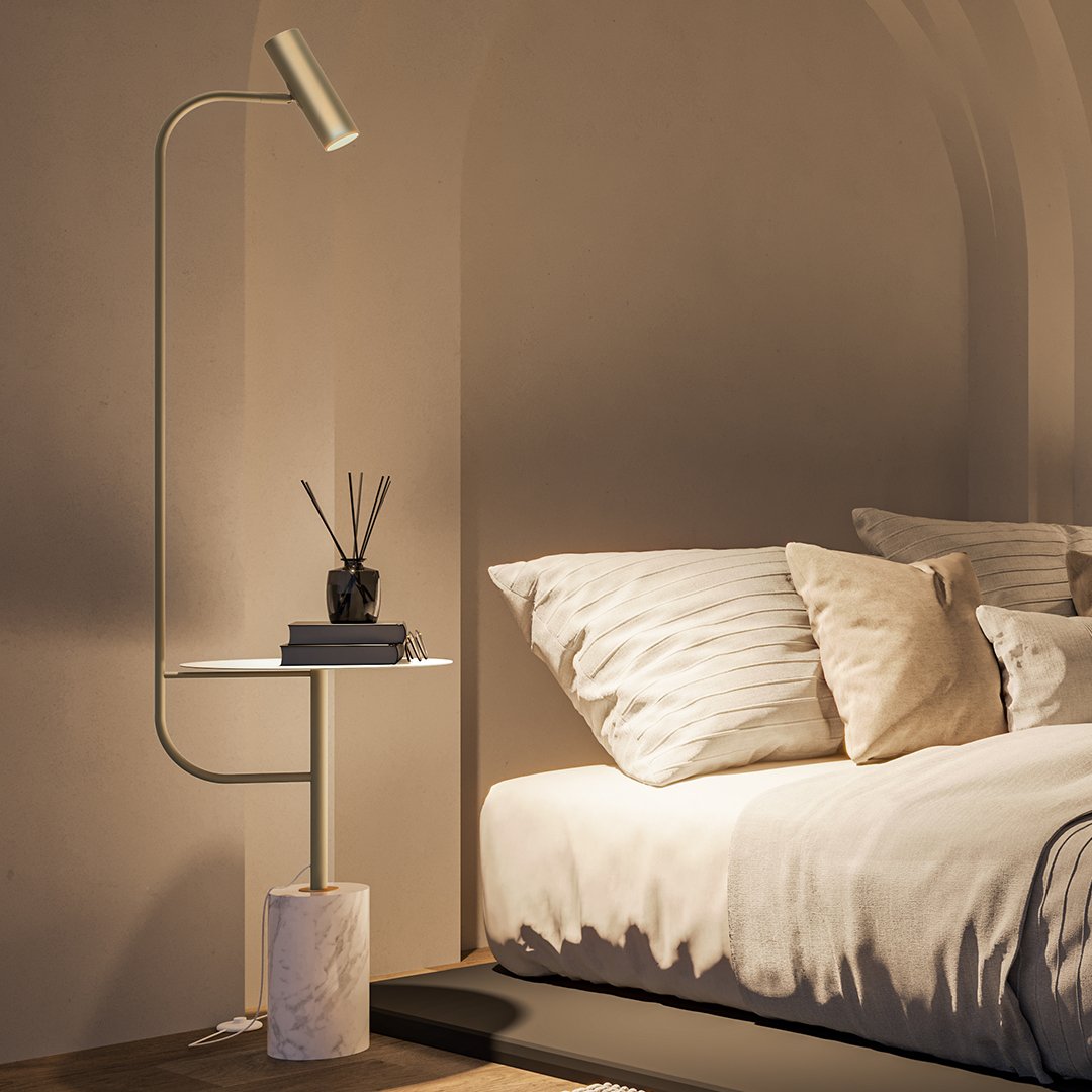 LumiMarble - Floor Lamp with Warm Light