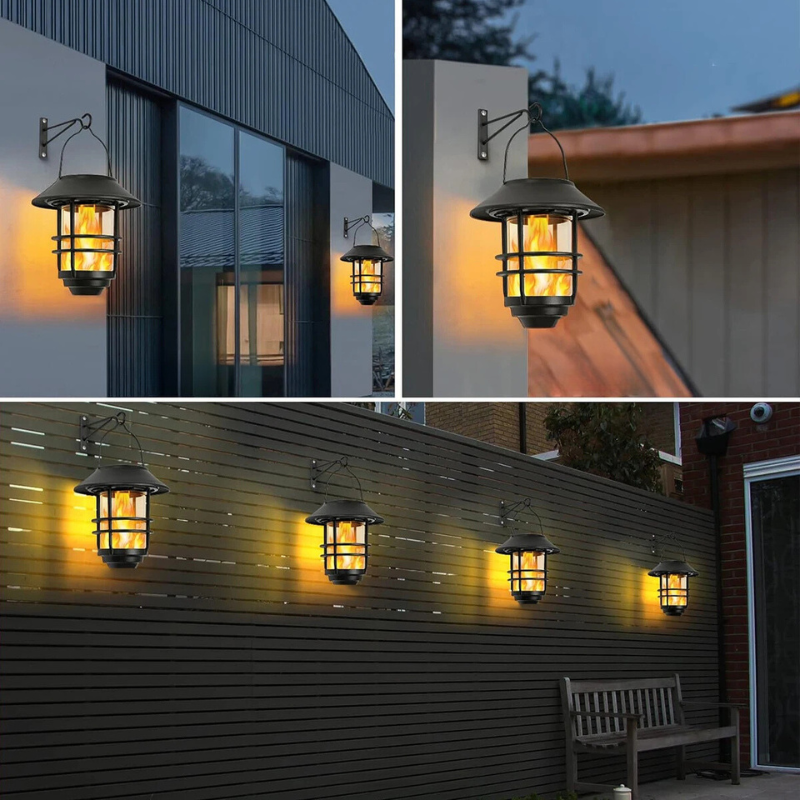 EcoGlow - Sustainable Solar Lantern with Wall Mount