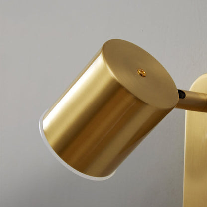 LumiStyle - Modern wall lamp with cylindrical copper design 