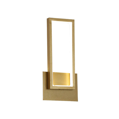 LumiDazzle - Luxurious gold LED wall lamp with minimalist design 