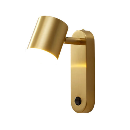 LumiStyle - Modern wall lamp with cylindrical copper design 