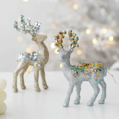 GlitterDeer - Glittering Deer Ornament 