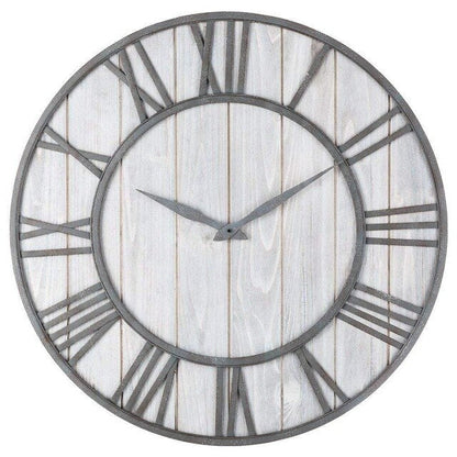 EcoTime - Europese Hout-Metalen Wandklok