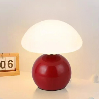 Mushroom Small Table Lamp - Cream Wind Ceramics