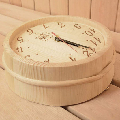 SaunaTime - Sauna Wooden Clock