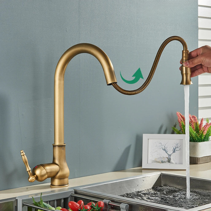 VintageTap – Antique brass kitchen faucet