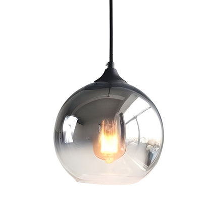 LichtMeester - Modern Globe Design Glass Pendant Lamp with LED Lighting for Kitchen and Dining Room