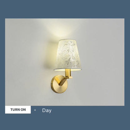 LichtBloeier - Modern fabric dome wall lamp with 1 light arm 