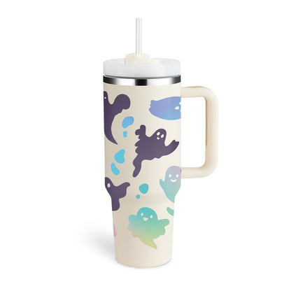 Insulated Mug with Handle and Straw | 40 oz