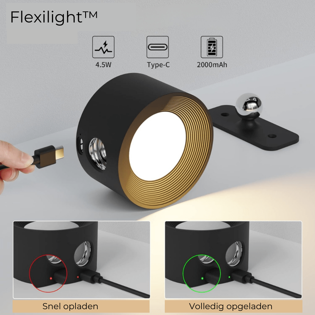 FlexiLamp - Wireless rechargeable 360° wall lamp