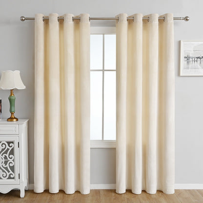 SleekVelvet - Modern Velvet Curtains, Plain and Thermal for Maximum Comfort 