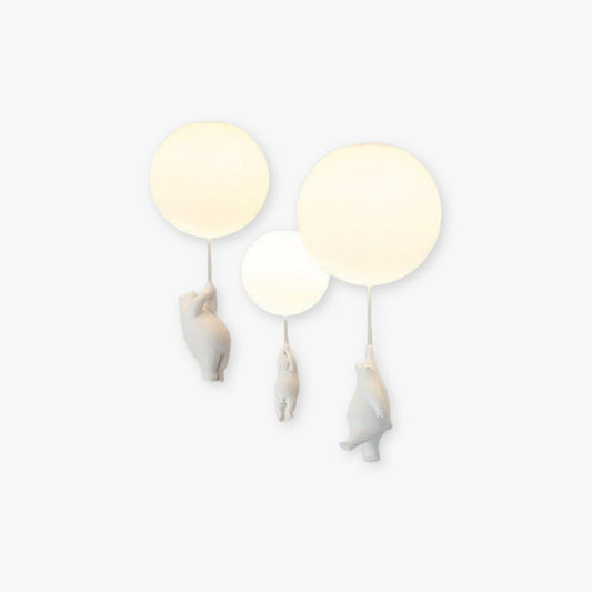 SkyDream - Children's Hanging Lamp with Bear and Balloon 