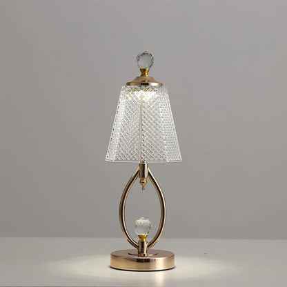 CrystalGlow – Vintage crystal table lamp 