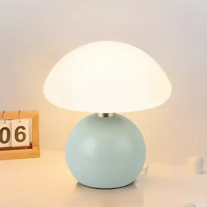 Mushroom Small Table Lamp - Cream Wind Ceramics