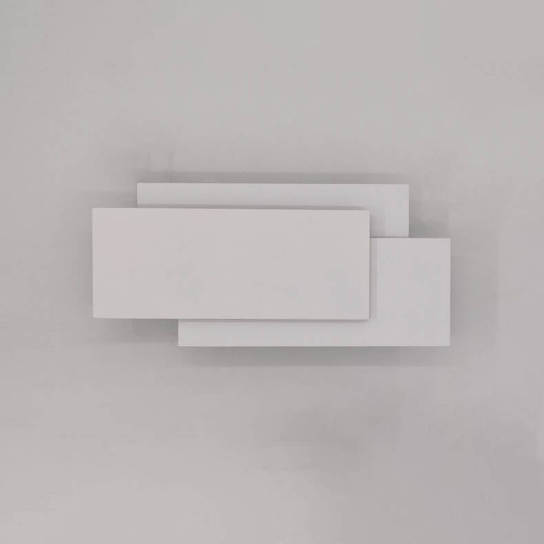 LumiNova - Minimalist square stacked LED wall lamp in aluminum 