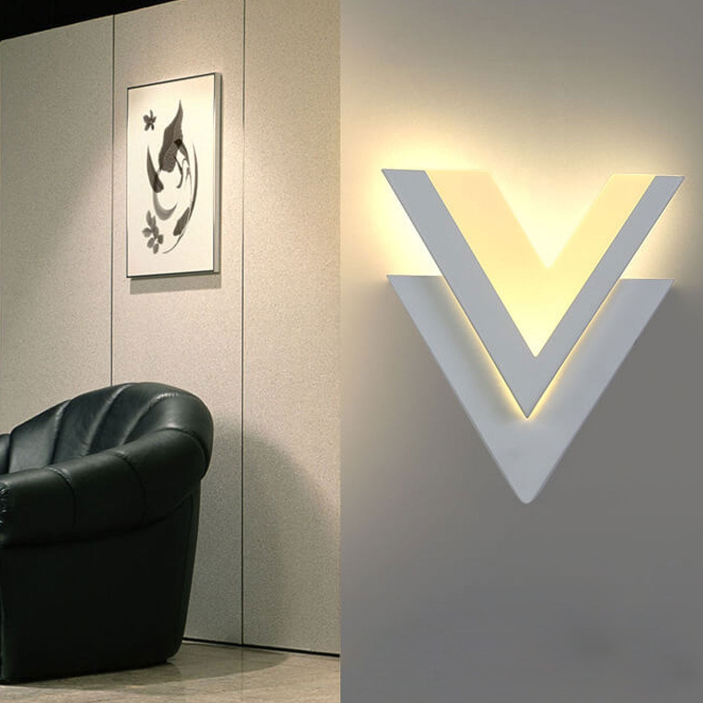 LumiLED - Minimalist Creative V-Shaped LED Wall Lamp