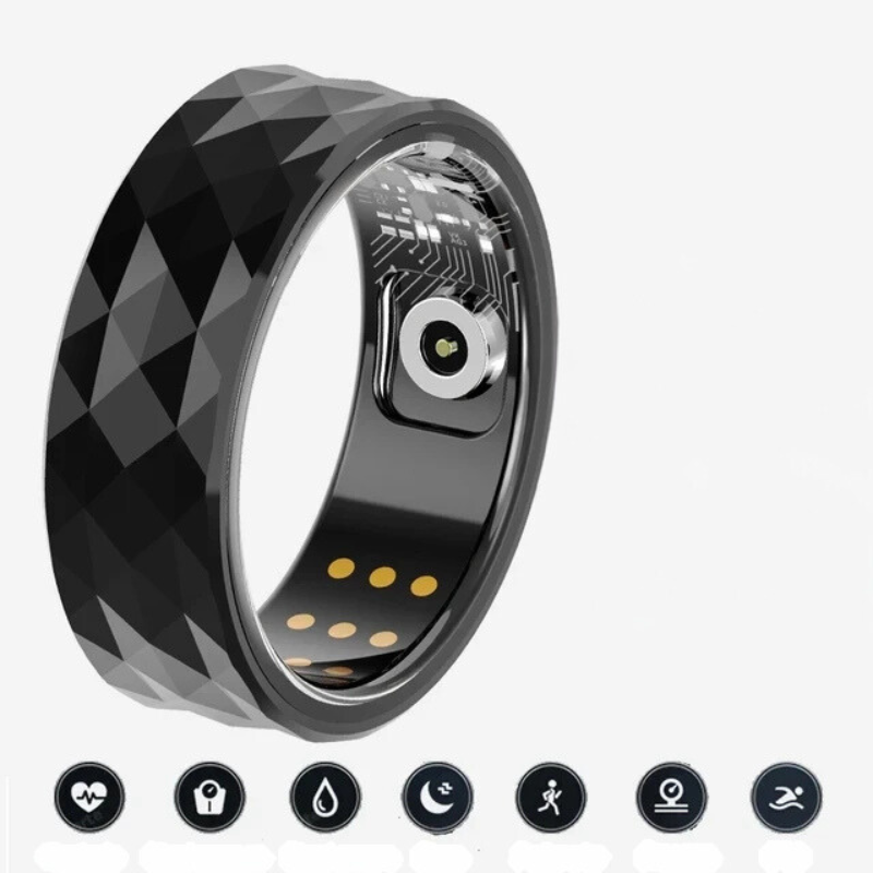 BagueActive - Titanium Steel with Health Monitoring for Athletes 