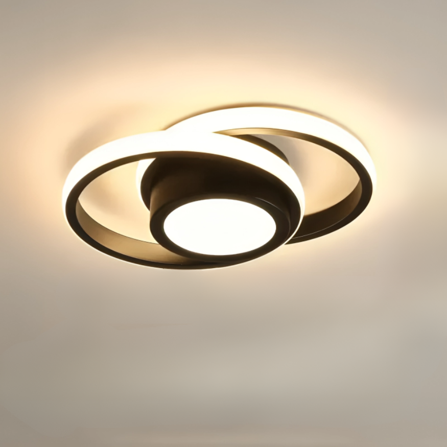 Modern LED Ceiling Lamp - 2 Rings