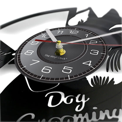 DoggyStyle - Vinyl Wandklok voor Hondenliefhebbers