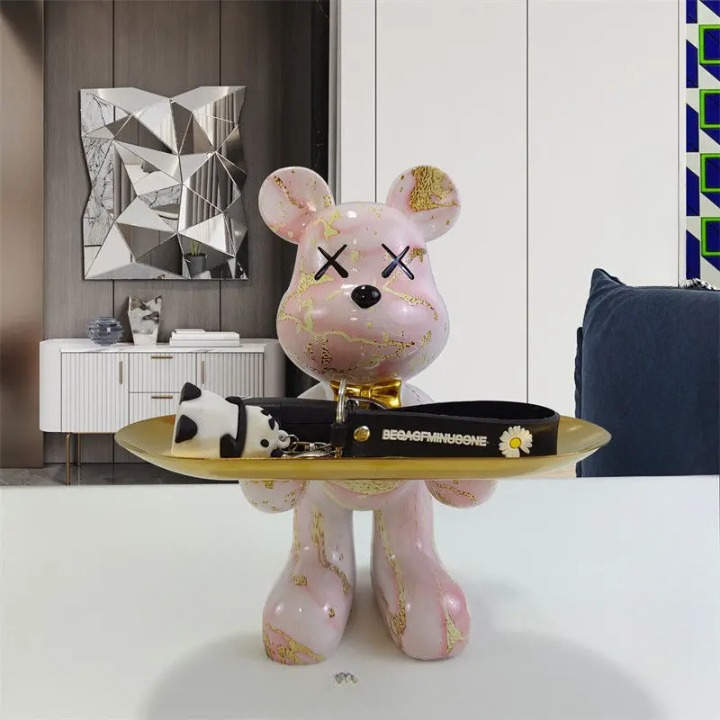 CraftBear - Berenstandbeeld met Dienblad