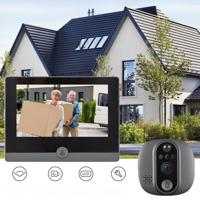 PorteClair - Wireless Doorbell with 120° Angle and Night Vision 