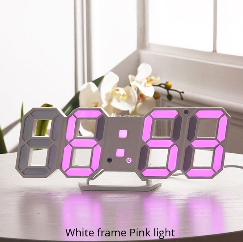 GloTime - LED Digitale Multifunctionele Wandklok