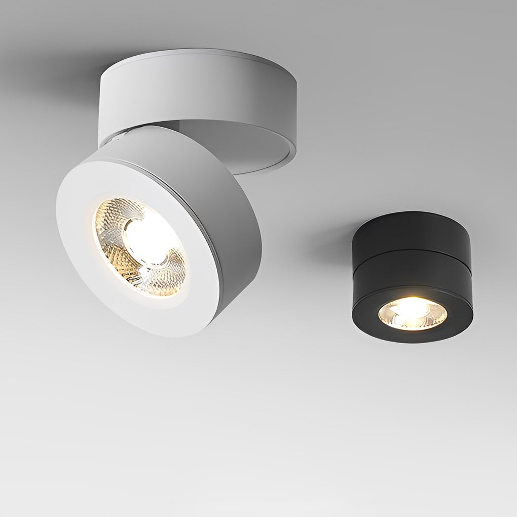 LichtVisie - Round Foldable Adjustable LED Nordic Spotlight Recessed Ceiling Lamp