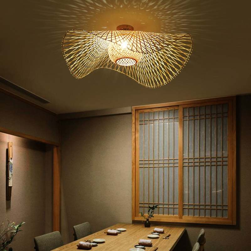 MutoCraft - Japanese Style Rattan Pendant Lamp 