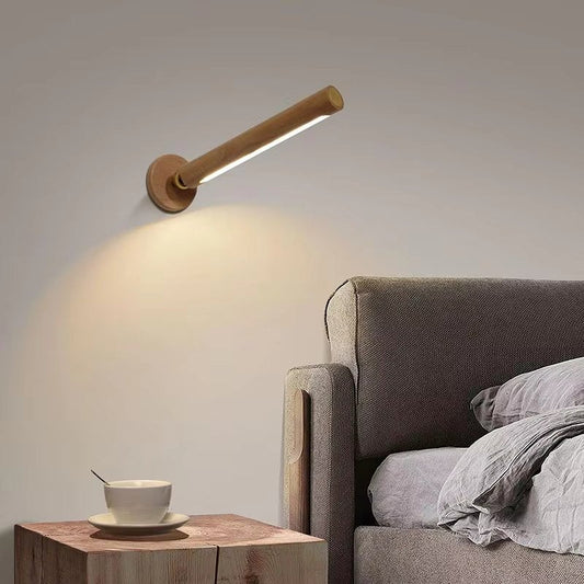 WoodGlow - Oplaadbare Houten Wandlamp