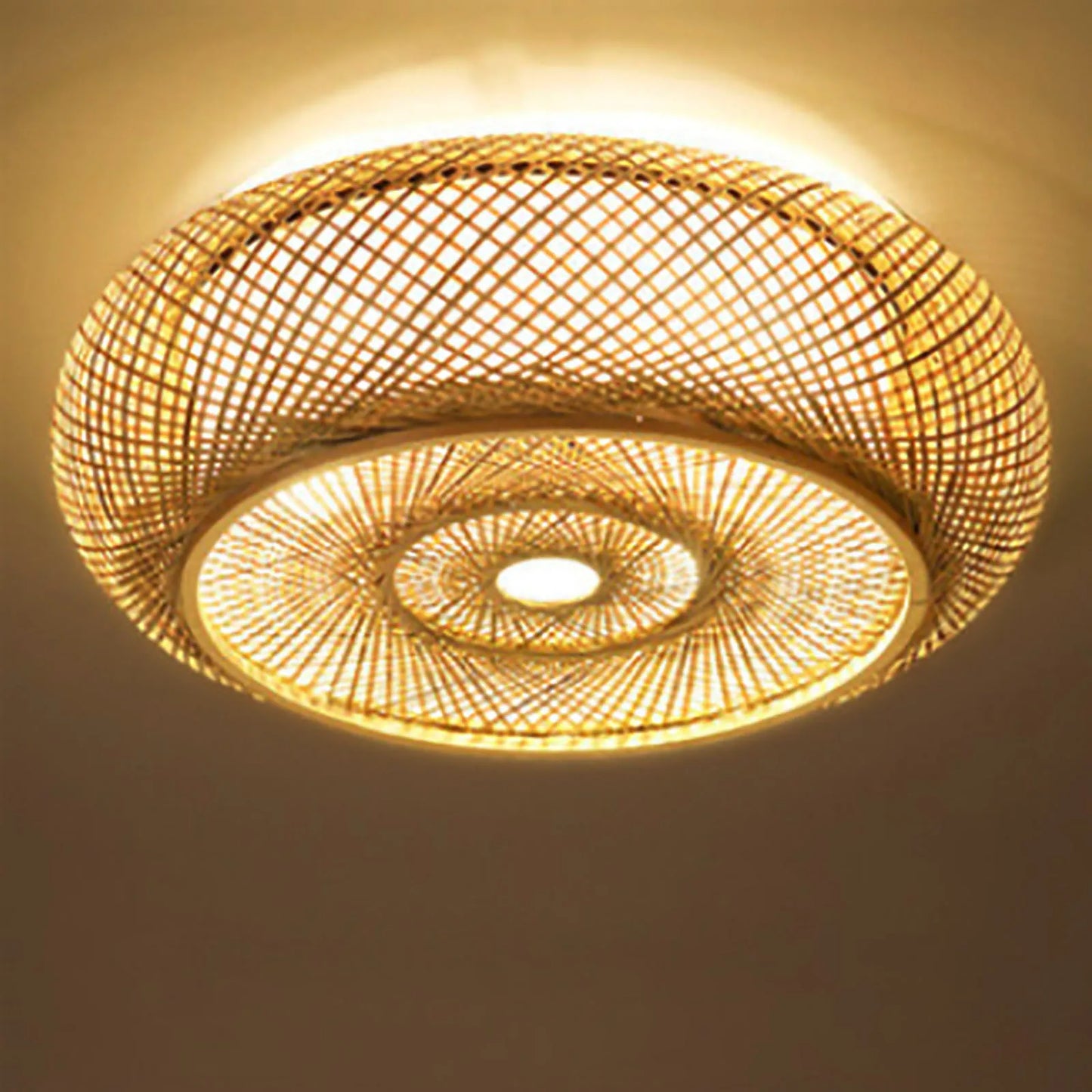 BambooWhisper - Bamboo Recessed Ceiling Lamp 