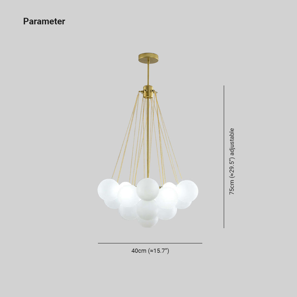 Glamora - Design Pendant Lamp in Metal and Glass