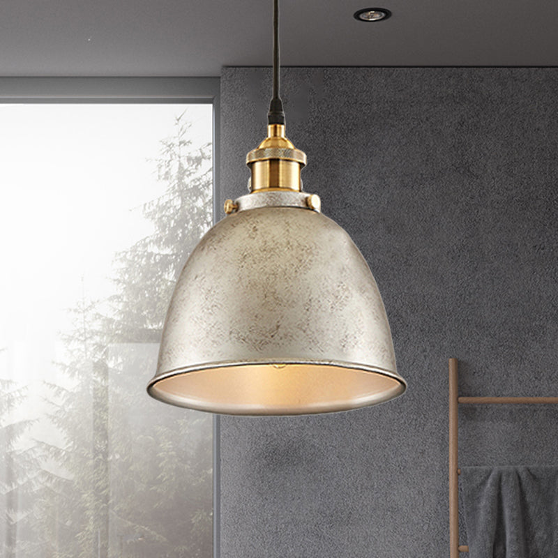 DomeLight - Wrought Iron Pendant Lamp with Atmospheric Appearance