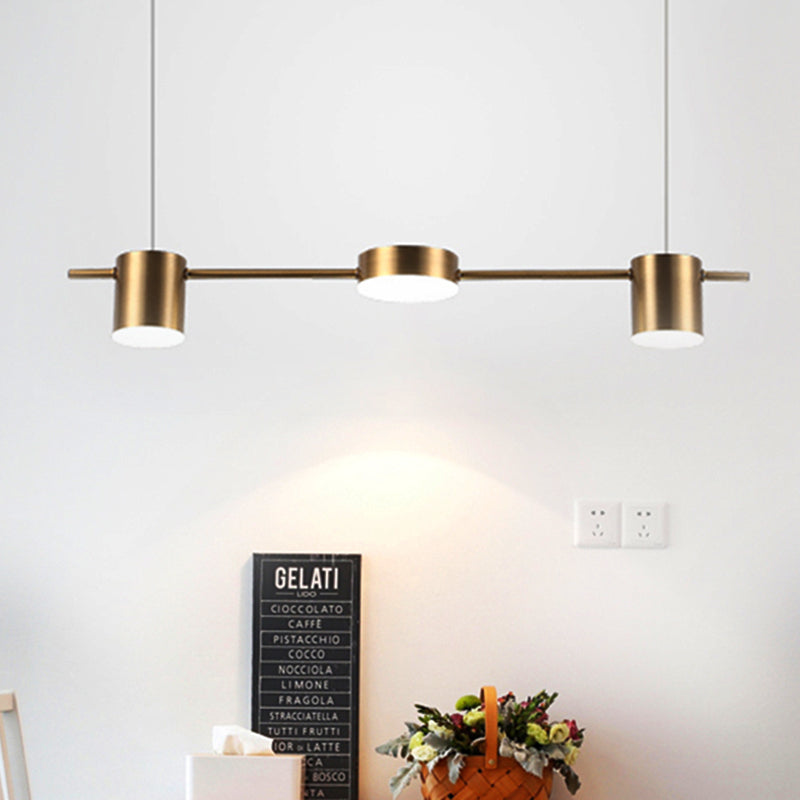 LightOfIsland – Aluminum Pendant Lamp with 3/5 Lights in Black/Gold 