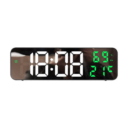 LumiTech - LED Digital Wall Clock with Temperature and Humidity Display